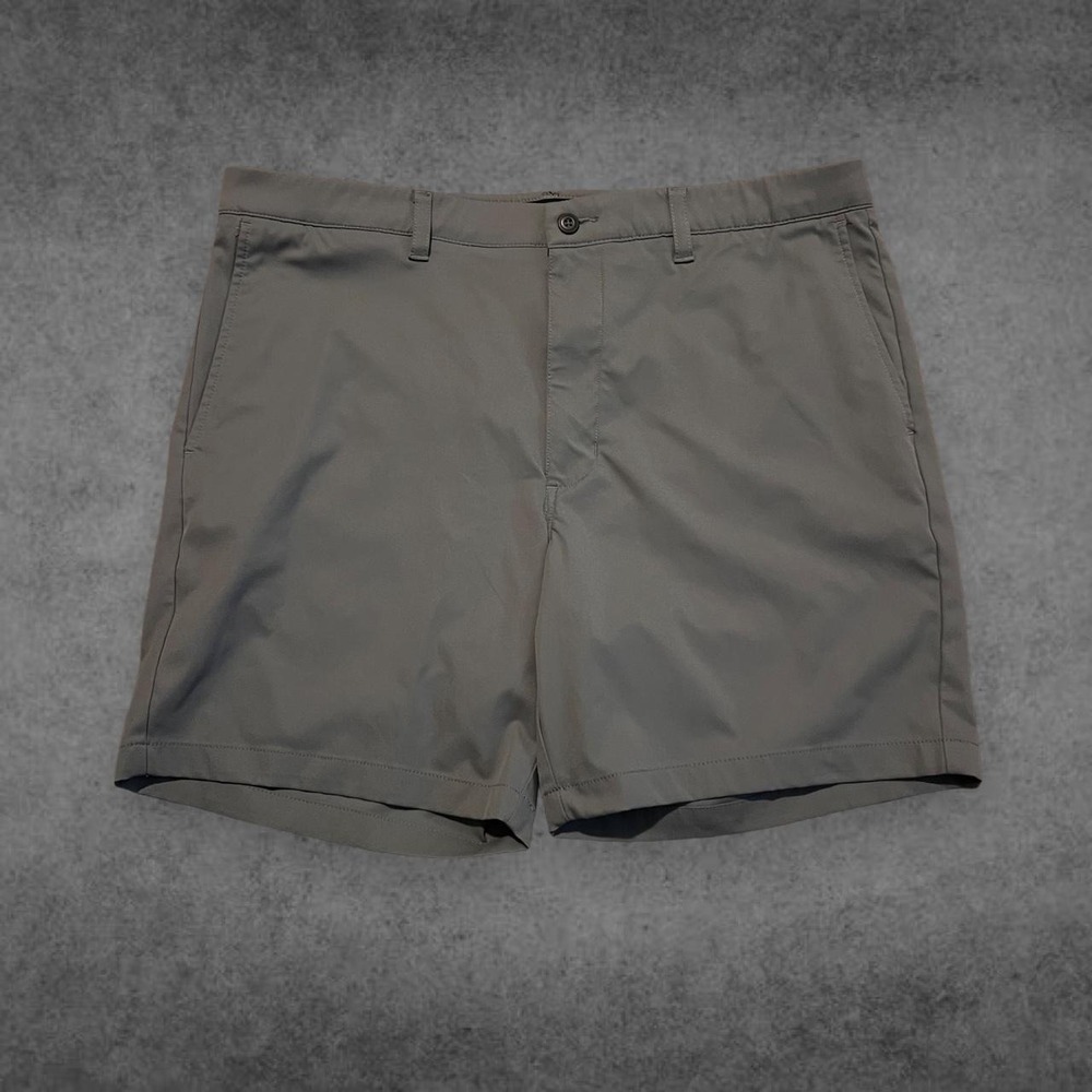 PGA Tour Mens Golf Shorts Size 36 Grey Blue Polyester Performance Activewear